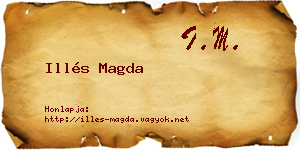 Illés Magda névjegykártya