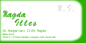 magda illes business card